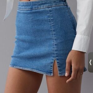 American Eagle Outfitters Light Blue Denim Mini Skirt